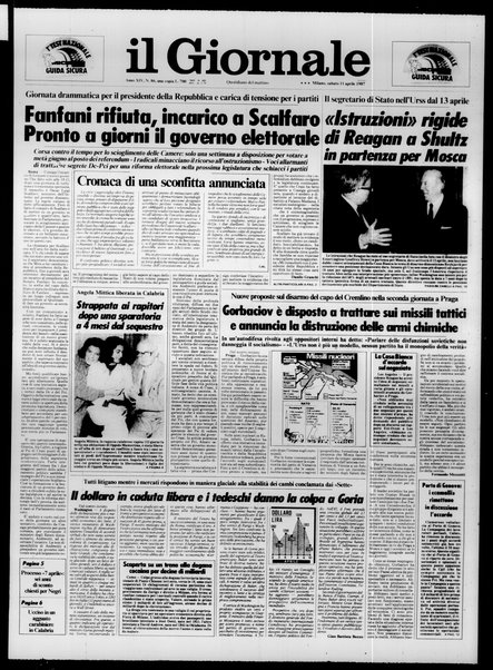 Il giornale : quotidiano del mattino